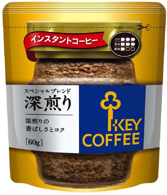 キーコーヒー インスタントコーヒー スペシャルブレンド 深煎り 詰替用