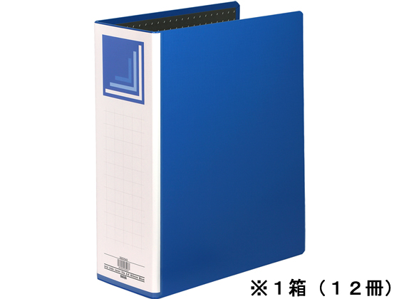 ハピラ 片開きパイプ式ファイル A4タテ とじ幅80mm 12冊 通販