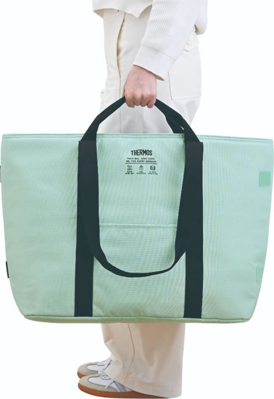 BOSSCKM FREEZE DROP トートバッグ サーモス THERMOS 保冷ビッグトートバッグ 36L 大容量 ミントグリーン