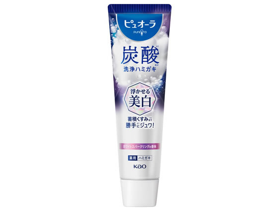 KAO ピュオーラ 炭酸ハミガキ 浮かせる美白 95g 通販【フォレストウェイ】