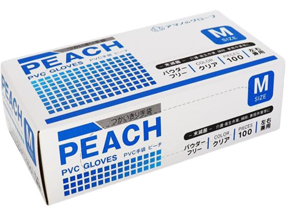 アマノ PVC手袋 Mサイズ 100枚 AMCF7022 通販【フォレストウェイ】
