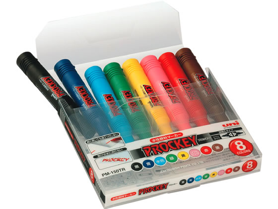 三菱鉛筆 プロッキー 太字+細字 詰替式本体 8色セット 通販