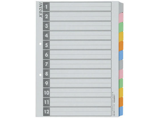 �W���C���e�b�N�X �C���f�b�N�X A4�^�e 6�F12�R 5�g D027J-12Y