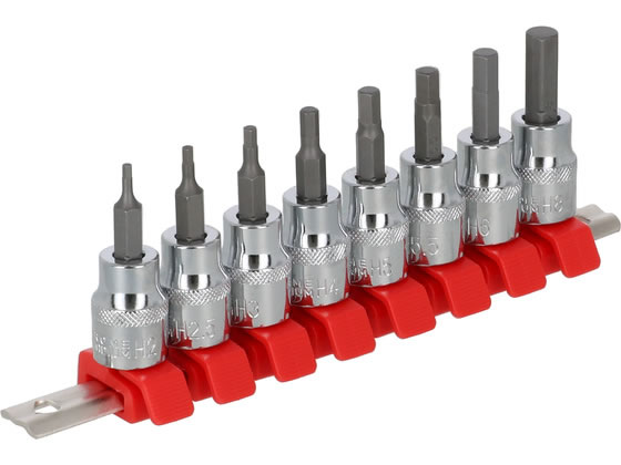 TAKAGI 六角ビットソケットセット 8pcs 9.5mm角 通販【フォレストウェイ】