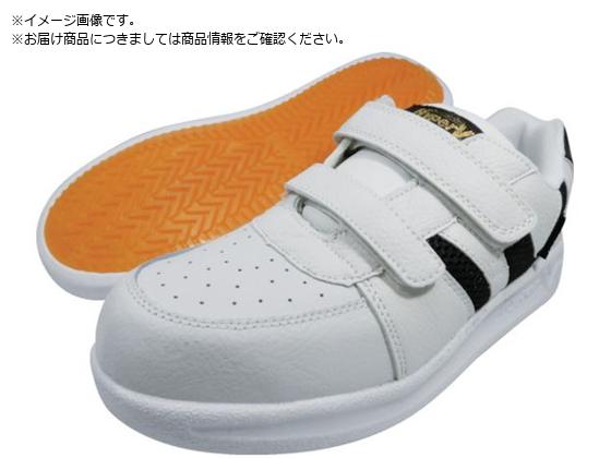 ●寸法（ｃｍ）：２８．０●足幅サイズ：ＥＥＥ●色：白×黒●規格：ＪＳＡＡ Ａ種認定●耐圧迫荷重（ｋＮ）：１０±０．１●ＪＳＡＡ Ａ種認定●耐滑性（グリップ力）区分５適合●動摩擦係数：０．３０以上●甲被