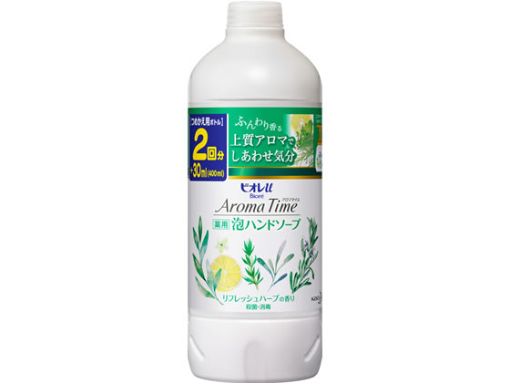 Kao ビオレuアロマタイム泡ハンドソープハーブつめかえ用 400ml