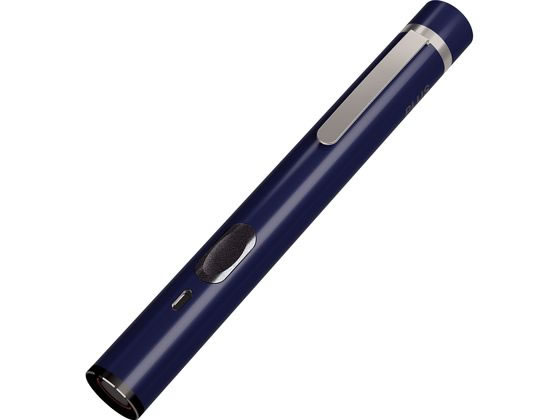●色：ネイビー●種類：高輝度赤色光（ドット）●外寸法：Ｗ１２０×φ１４ｍｍ●使用電池：単４乾電池×１●出力：１ｍＷ（クラス２）●波長：６３５ｎｍ（赤色光）●電池寿命：連続点灯約５時間（アルカリ電池使用