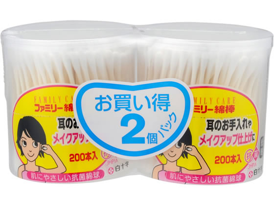 5個セット ジョンソン　綿棒　200本　入り　白軸