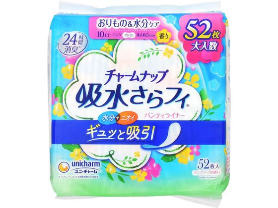 ●おりもの＆水分ケア●ロング●吸収量：１０ｃｃ●長さ：１９ｃｍ●ピュアソープの香り●注文単位：１パック（５２枚）※メーカーの都合により、パッケージ・仕様等は予告なく変更になる場合がございます。