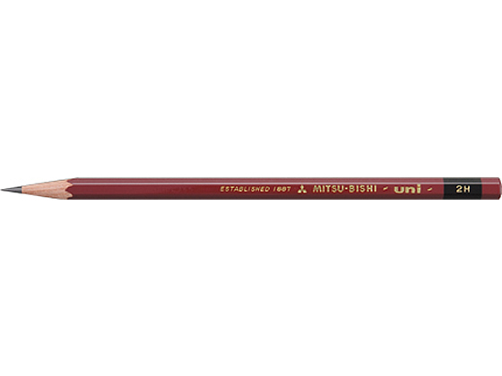 三菱鉛筆 鉛筆ユニ 2H 12本 U2H