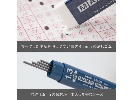 ぺんてる マークシートセット ネイビー XAM113ST-C 通販【フォレスト