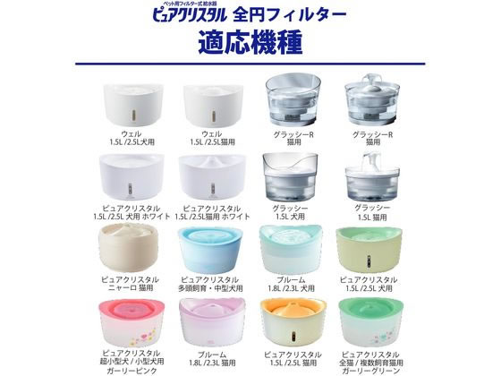 ジェックス ピュアクリスタル 軟水化フィルター 全円 猫用 4個入 通販
