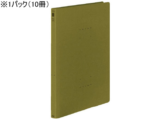 ●表紙色：オリーブグリーン●サイズ：Ａ４タテ（セミワイド）●外寸法：縦３０７×横２４２ｍｍ●背幅：１８ｍｍ●とじ厚：１５ｍｍ●収容枚数：１５０枚●穴数：２穴●穴間隔：８０ｍｍピッチ●材質：表紙／色板紙