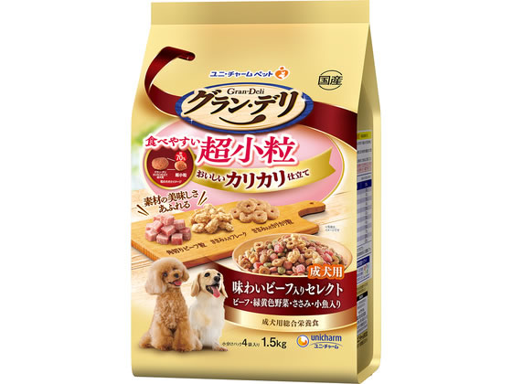 ユニ・チャーム グラン・デリ カリカリ仕立て 成犬用 食べやすい 超
