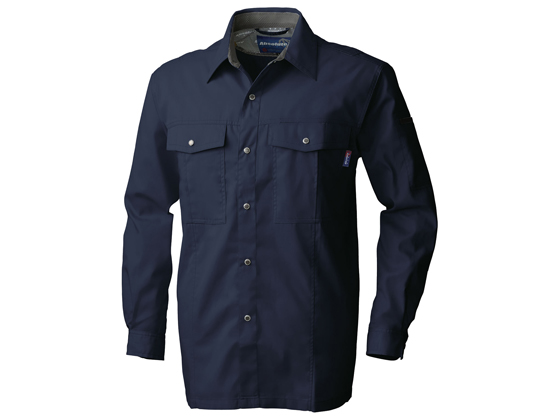 桑和 長袖シャツ ネイビー S 615-1 通販【フォレストウェイ】