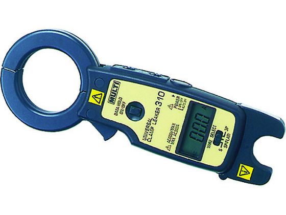 ●型番：MODEL-310●リーク電流（mA）：30 ●交流電流（A）：300 ●幅×奥行×高さ：64×21×180mm ●電源：ボタン型アルカリ電池（LR44）×2個（付属） ●検波方式：平均値整流