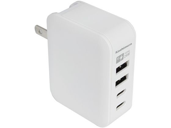 ●カラー：ホワイト●入力電圧：ＡＣ１００−２４０Ｖ ５０／６０Ｈｚ●出力：１ポート最大ＤＣ５Ｖ／２．４Ａ ４ポート合計最大ＤＣ５Ｖ／４．８Ａ●使用温度範囲：０〜３５℃●本体サイズ／重量：５１Ｗ×６７Ｈ