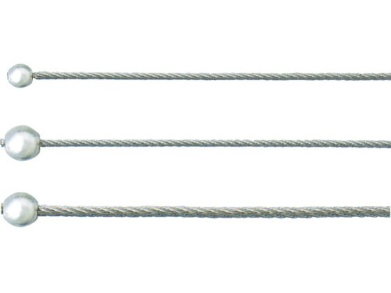 ●型番：Y-506●入数：1個●ロープ径（mm）：1．0 ●使用荷重（kg）：10 ●末端処理：SUSボールφ4．8／ハンダほつれ止め ●長さ（m）：2●ステンカットワイヤー1．0×1000mm片ボー
