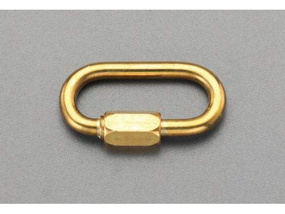 ●材質：真鍮●線径：４ｍｍ●内寸：３１．５×１１．５ｍｍ●口の開き：５．５ｍｍ●使用荷重：１６０ｋｇ