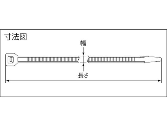 TYTON MSタイ 幅2.2×長さ80mm 屋内使用 (1000本入) ( T18S-HR ) ヘラマンタイトン(株) (メーカー取寄) ＴＹＴＯＮ カラータイ 幅２．２×長さ８０ｍｍ 屋内使用 （１０００本