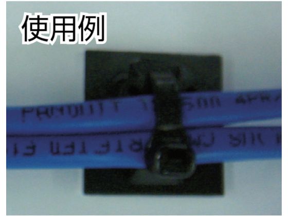 パンドウイット マウントベース アクリル系粘着テープ付き 耐候性黒