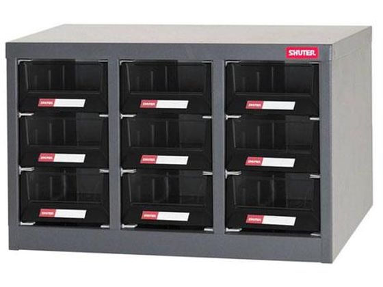 ●サイズ：５３３×２６５×３１０（Ｈ）ｍｍ●トレーサイズ：外寸：１５０×２４８×８３（Ｈ）ｍｍ内寸：１４５×２４３×７８（Ｈ）ｍｍ●材質：本体：スチール（亜鉛メッキ）引出し：ＡＢＳ樹脂小窓：ＰＳ（ポリ