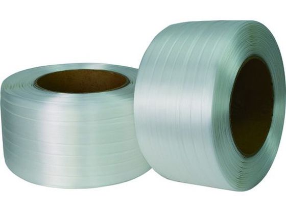 ●型番：TJS50●色：ナチュラル ●幅（mm）：16 ●長さ（m）：850 ●厚さ（mm）：1．5 ●引張強度（kg）：680 ●紙管内径（mm）：200●紙管内径：200mm●ポリエステル