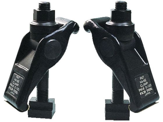 ●型番：PM-4S●入数：２個●長さ（ｍｍ）：１１２●幅（ｍｍ）：４７●適用高さ（ｍｍ）：０〜７０●スタッドボルト（ｍｍ）：Ｍ１４×１２５●Ｔスロットナット：１６１４●スチール（Ｓ４５Ｃ）●処理：黒色