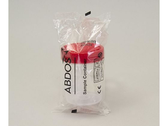 アズワン 滅菌サンプル容器 個包装タイプ 赤 120mL 200個入 P40104R 4