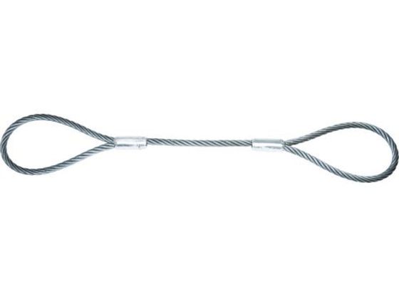 ●型番：TWAL-18S2●安全使用荷重2本垂直吊り（t）：5．42 ●全長（m）：2．0 ●スリング径（mm）：18 ●タイプ：A●JIS規格（JISG3525）ワイヤロープ使用●ロープ：炭素鋼、メ