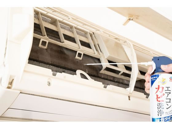 アース製薬 らくハピ エアコンカビ洗浄 プレミアウインド 通販