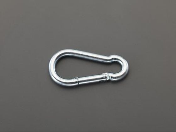 ●材質：スチール（亜鉛めっき鋼）●仕上げ：高光沢研磨加工●内寸：５６×１９ｍｍ●線径：７ｍｍ●開口：８ｍｍ●入数：１０個●使用荷重：１８０ｋｇ