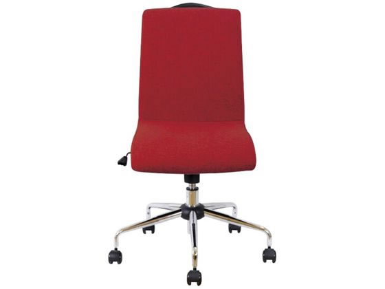 ニトリ オフィスチェア 肘なし ハンガー付 レッド ウレタンキャスター