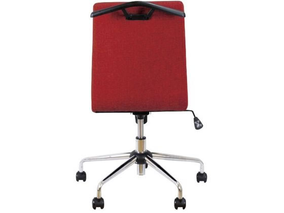 ニトリ オフィスチェア 肘なし ハンガー付 レッド ウレタンキャスター