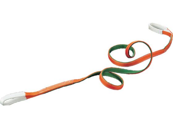 ●型番：G25-80●最大使用荷重（t）：0．8 ●全長（m）：8．0 ●ベルト寸法（mm）幅×厚さ：25×8●JISB8818規格品 ●使用温度：100℃以下 ●両端アイ形●ナイロン（内部：ポリエス