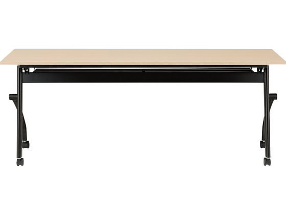 ニトリ フラップテーブル W180×D60×H70 オーク・ブラック 通販