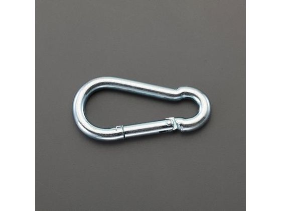 ●材質：スチール（亜鉛めっき鋼）●仕上げ：高光沢研磨加工●内寸：５６×１９ｍｍ●線径：７ｍｍ●開口：８ｍｍ●入数：１個●使用荷重：１８０ｋｇ