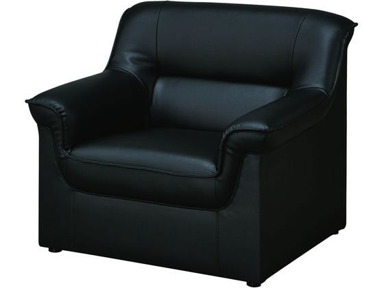 ニトリ 応接ソファ MS-101 1人用 W87×D78×H75 ブラック 通販