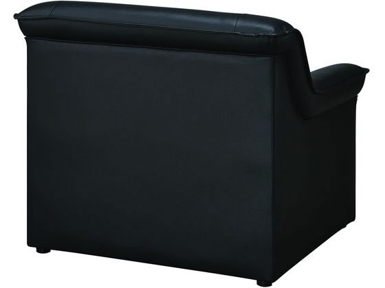 ニトリ 応接ソファ MS-101 1人用 W87×D78×H75 ブラック 通販