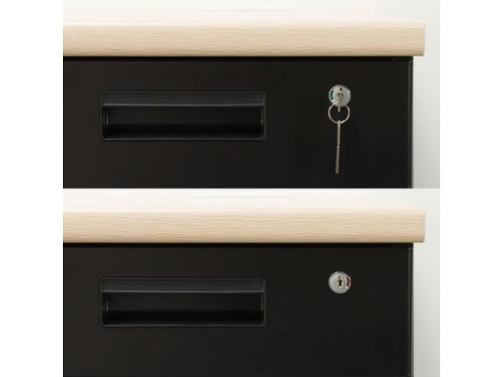 ニトリ 片袖机 W120×D70×H70 オーク・ブラック 通販【フォレストウェイ】