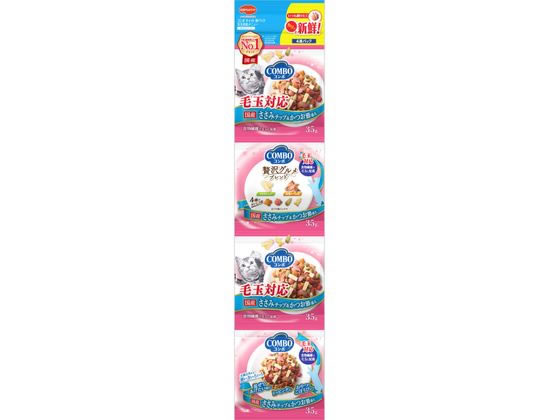 ●穀類（トウモロコシ、コーングルテンミール、小麦粉、パン粉、小麦タンパク）、肉類（チキンミール、牛肉粉、豚肉粉、鶏ササミ）、魚介類（フィッシュミール、カツオブシ、フィッシュパウダー、魚肉すり身、マグロ