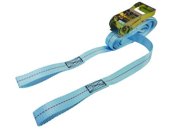 ●型番：TR005E005035●最大使用荷重（t）：0．16 ●色：ブルー ●ベルト長さ（m）巻取側：3．5 ●ベルト長さ（m）固定側：0．5 ●ベルト寸法（mm）幅×厚さ：25×1．4●ベルト：ポ