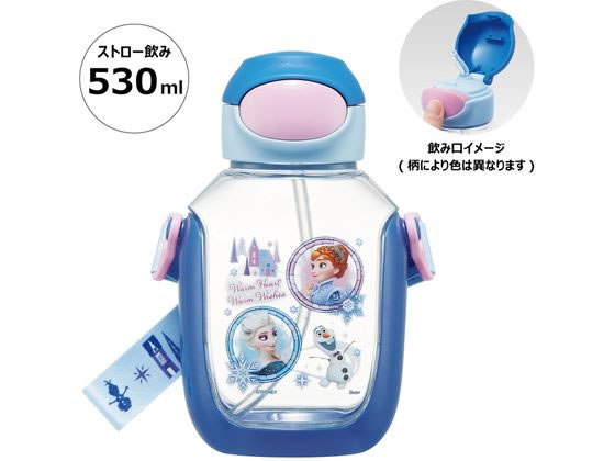 ●絵柄：アナと雪の女王●サイズ（約）：７．６×１１．２×１７．６ｃｍ●重量（約）：２３４ｇ●容量：５３０ｍL●材質：本体＝飽和ポリエステル樹脂（耐熱温度１００度）、本体カバー・押しボタン＝ＡＢＳ樹脂（