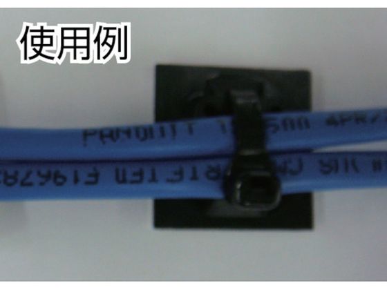 パンドウイット マウントベース アクリル系粘着テープ付き 耐候性黒