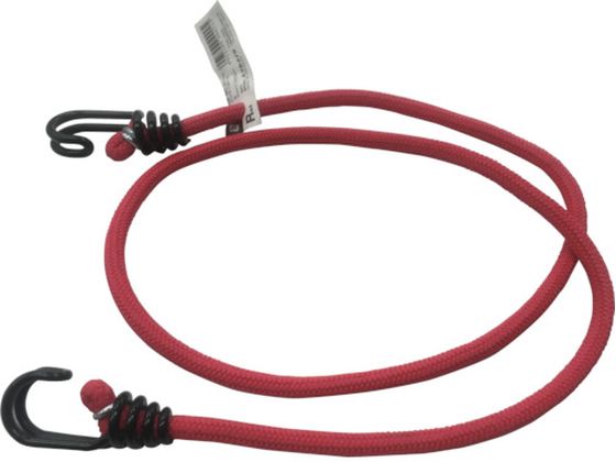 ●型番：BC-81205●色：レッド ●長さ（m）：1．2 ●標準幅（mm）：8●中芯：天然ゴム ●被覆：PP ●金具：スチール●ゴムの伸長限度：元の長さの1．7倍以内でのご使用をお守り下さい。