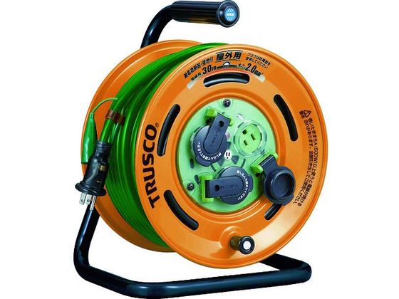 ●型番：TBE-30KC●電線種：VCT ●電線仕様長さ（m）：30 ●電線仕様太さ（［［MM2］］）：2．0 ●電線仕様芯数（C）：3 ●定格電流（A）：6 ●コンセント仕様定格：2P・15A・12