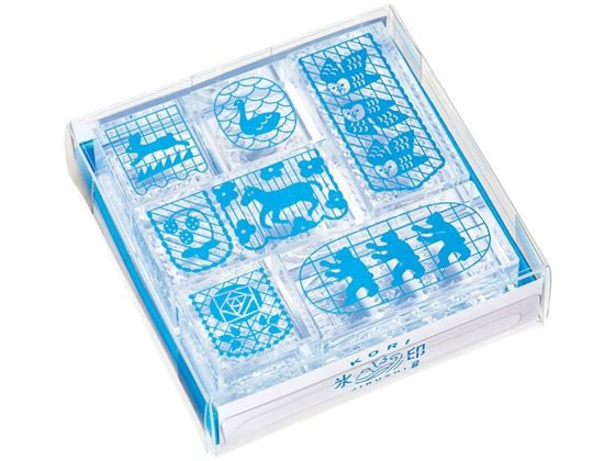 スタンプコレクション キングジム 透明スタンプ 氷印 セット (フラッグセット) CLSS