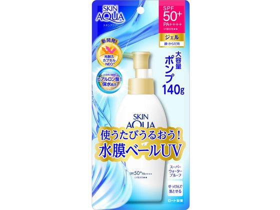 ●ジェルタイプ●ＳＰＦ５０＋／ＰＡ＋＋＋＋／ＵＶ耐水性★★●顔・からだ用●スーパーウォータープルーフ●内容量：１４０ｇ●無香料、無着色、鉱物油フリー、パラベンフリー●注文単位：１本生産国：日本商品区分