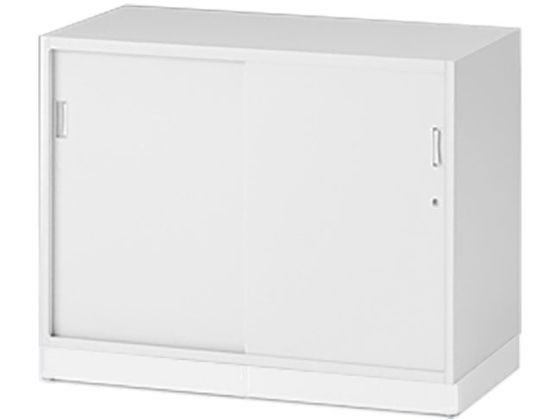 ●品番：ＨＴＭ−０６９ＧＳＮ−Ｗ９ＳＥＴ●シンラインキャビネット・下段専用・ベース付き●引戸型・２段●カラー：ホワイト●外寸法：幅９００×奥行４５０×高さ７５２ｍｍ（ベース６０ｍｍ含む）●有効内寸法：