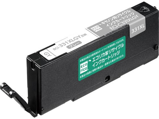 ●純正型番：ＢＣＩ−３３１ＸＬＧＹ●対応機種：ＰＩＸＵＳ ＴＳ８６３０ＢＫ／ＷＨ／ＲＤ／ＴＳ８５３０●色：グレイ●インク種類：染料●耐力インク●インク残量表示●グリーン購入法適合●ＧＰＮエコ商品ねっと